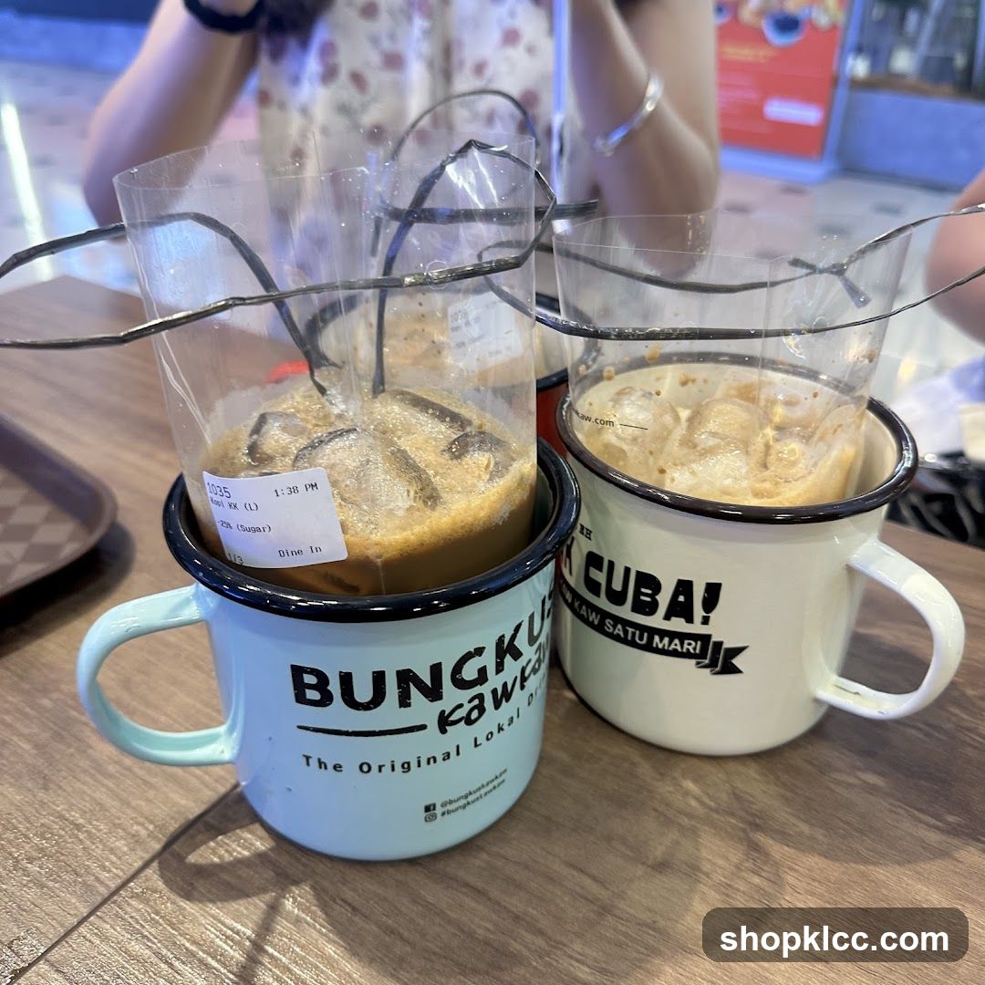Iced Coffee Cups with Straws