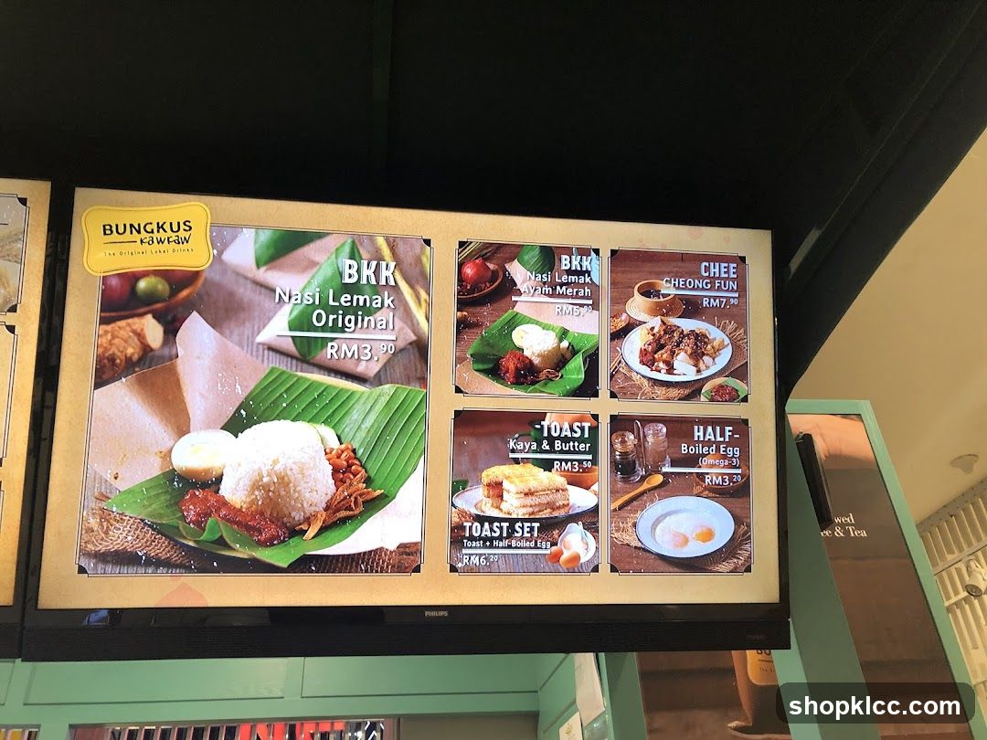Bungkus KFC W-F&W Menu Board