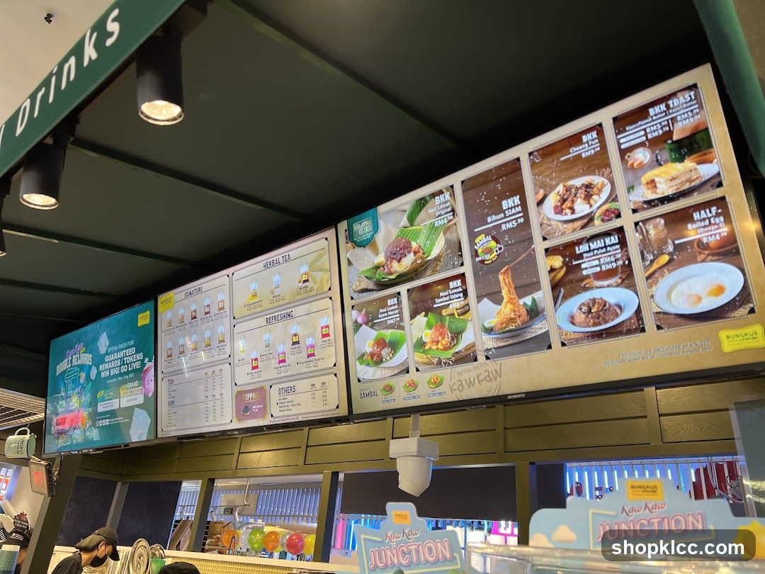 Kau Kau Junction Menu Board