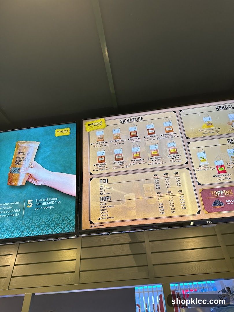 Bungkus Menu Board