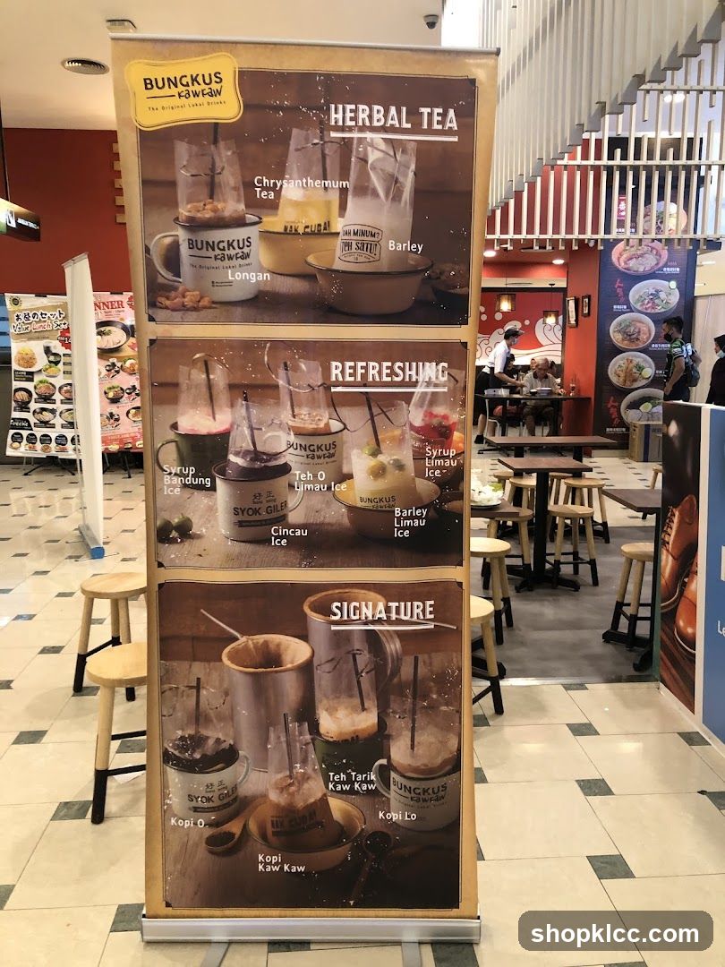 Bungkus Faww Menu Display