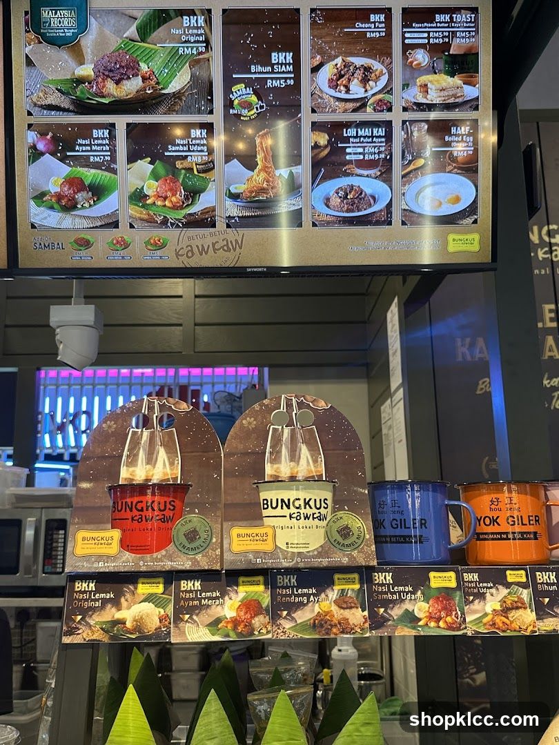 BKK Kawewar Food Stall Display