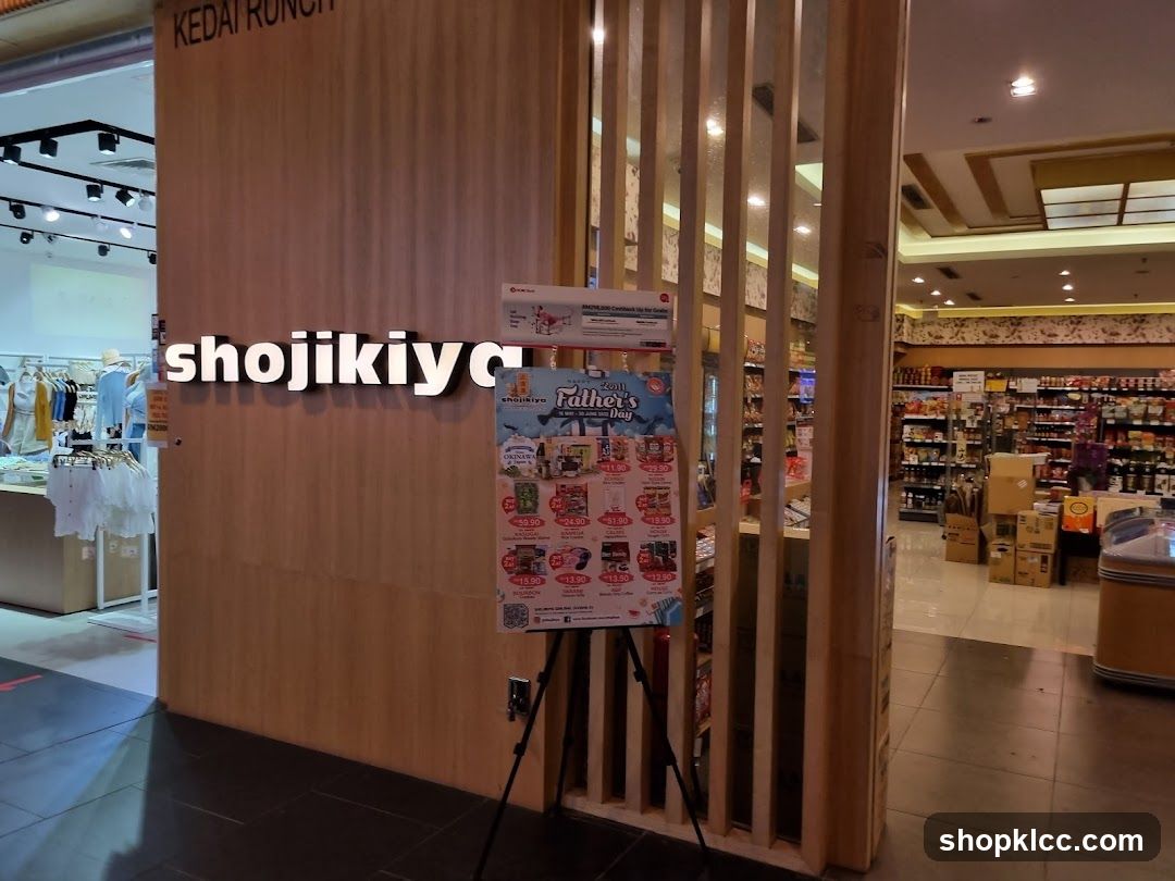Shojikiya Storefront with Promotions