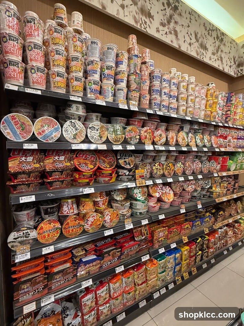 Assortment of Instant Noodles