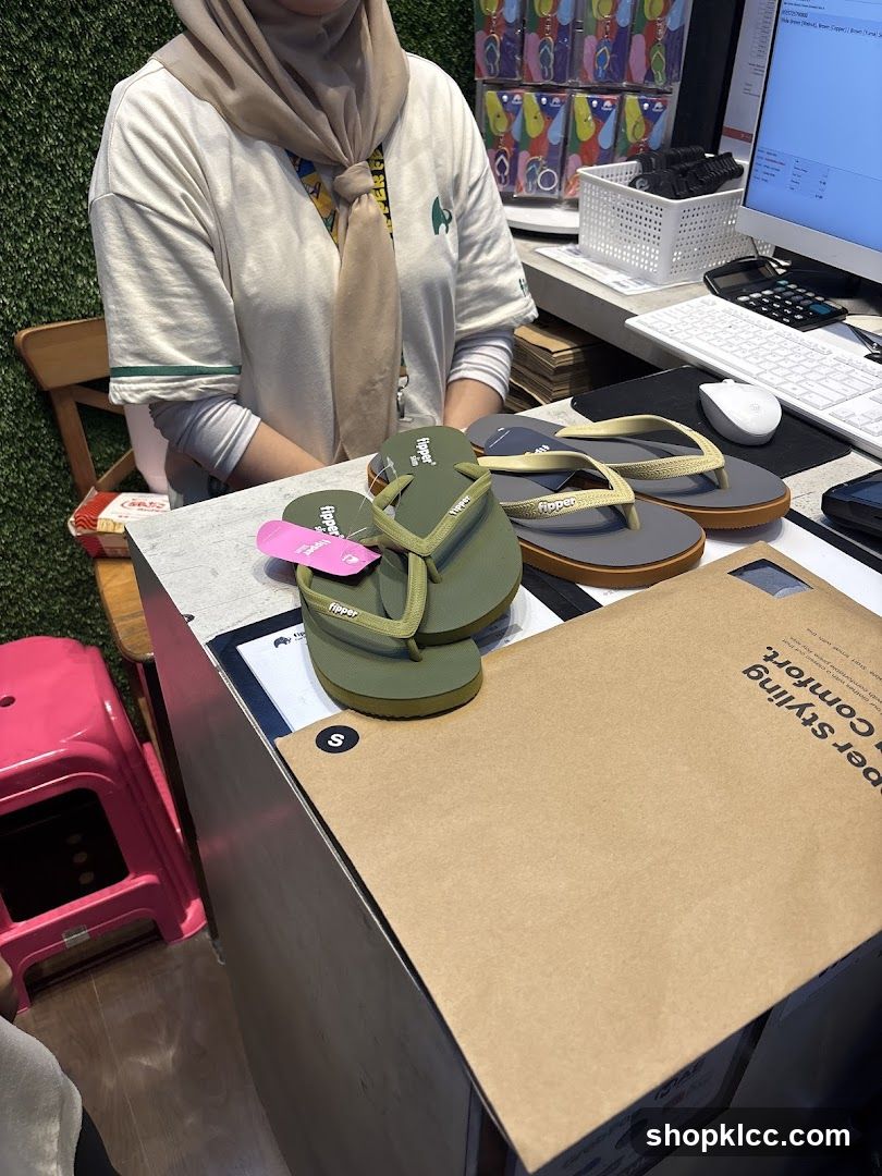 Flip-flops on display