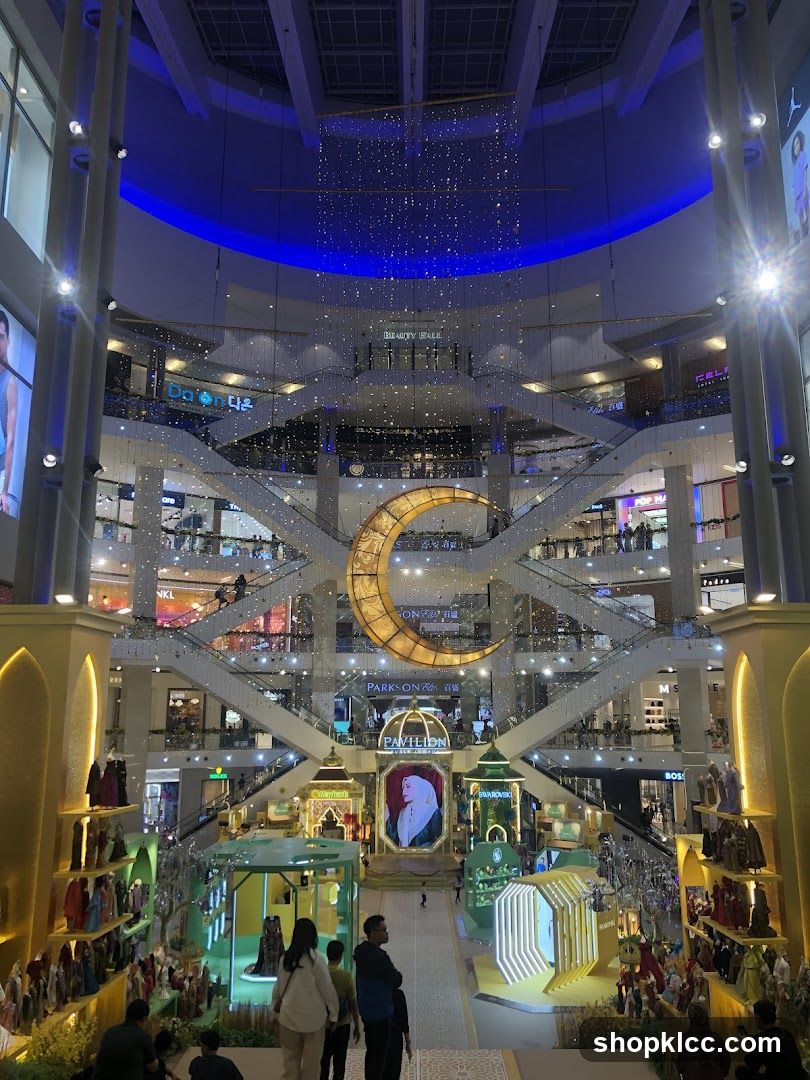 Mall Interior with Ramadan Decorations