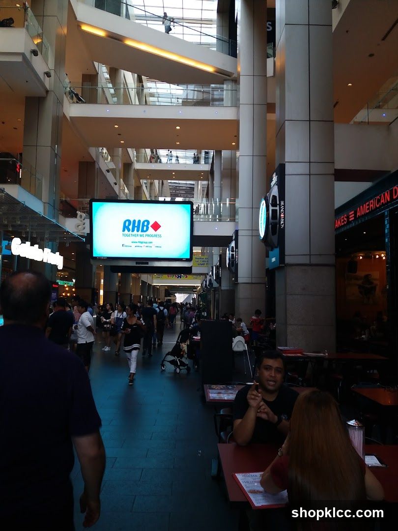 Shopping Mall Interior with RHB Advertisement