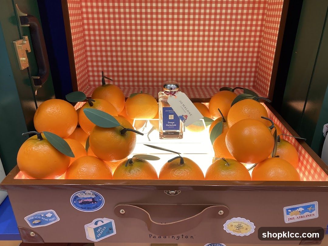 Perfume Display in Suitcase
