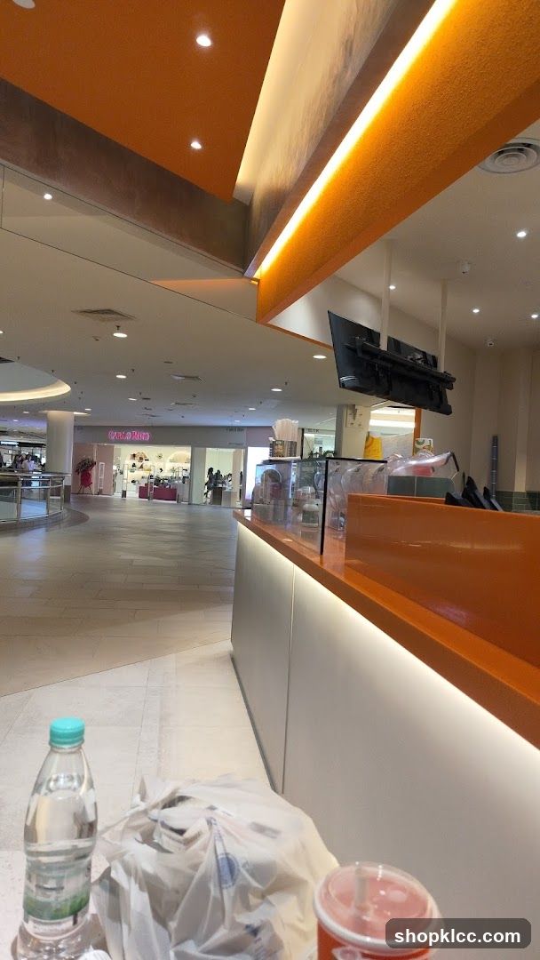 Mall Interior with Food Counter