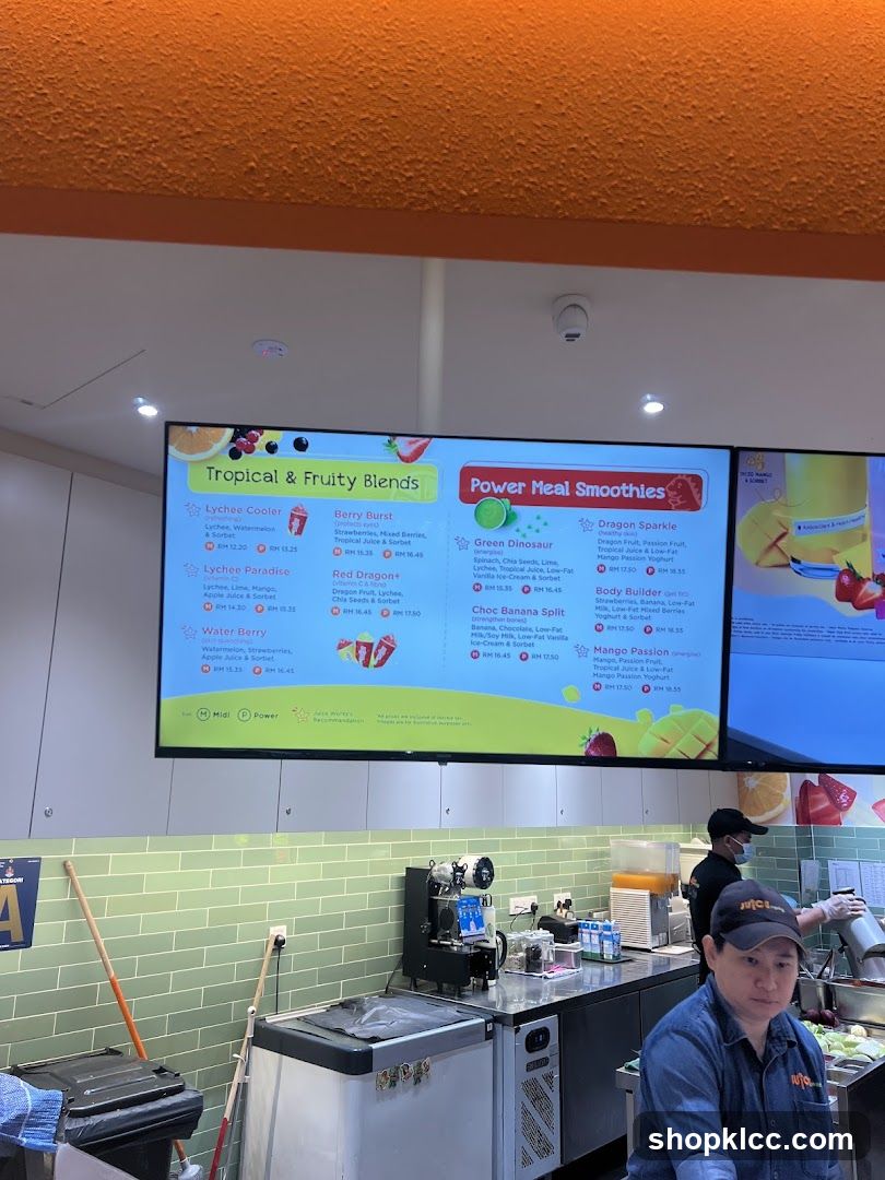 Smoothie Menu