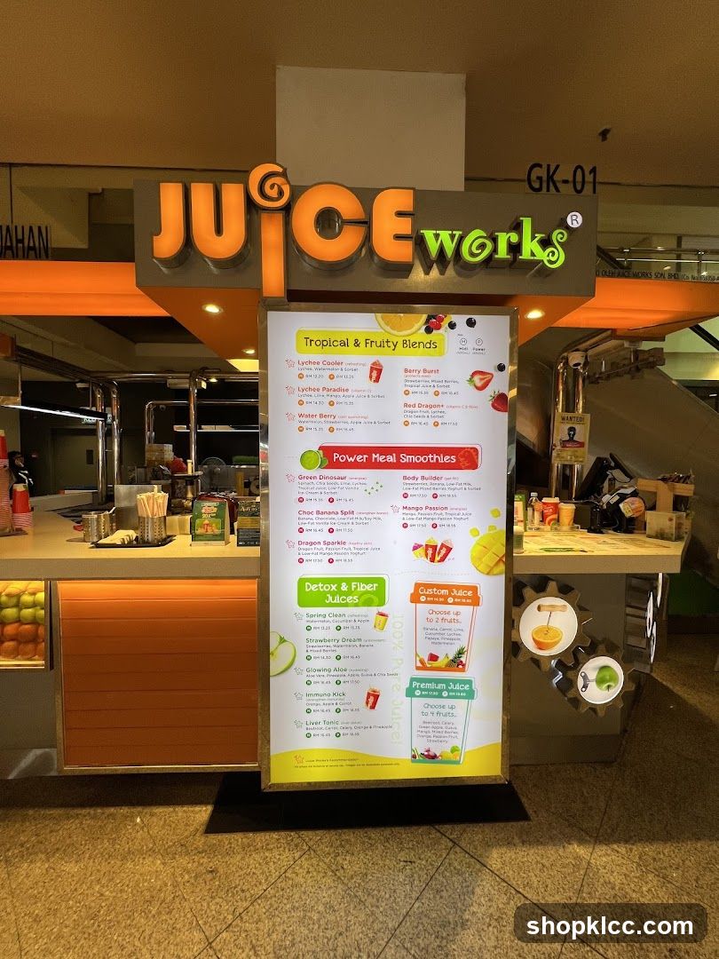 Juice Works Menu