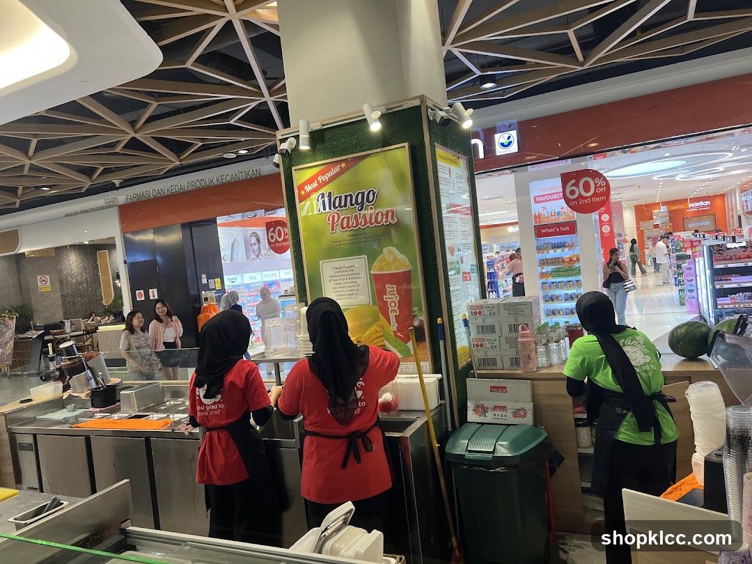 Juice Stand in Mall