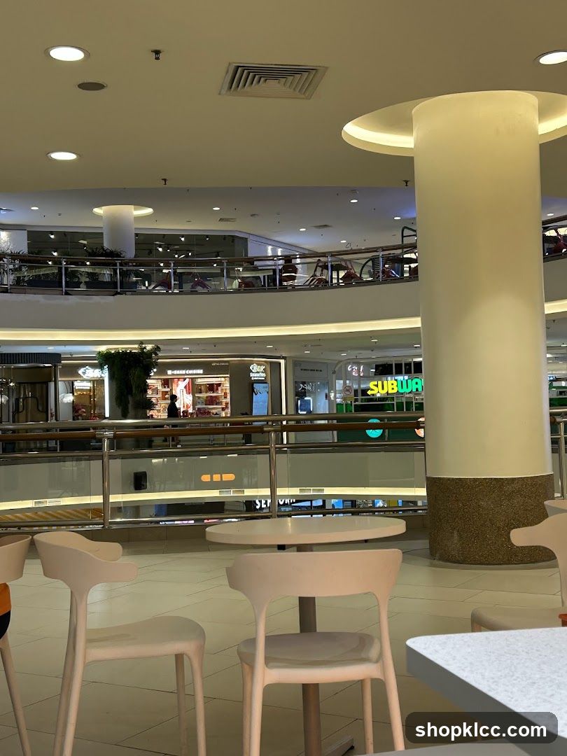 Mall Interior with Seating Area