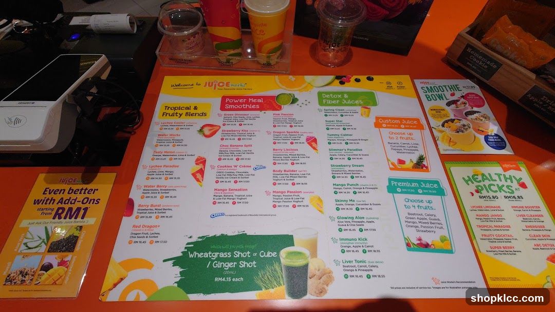 Juice Works Menu