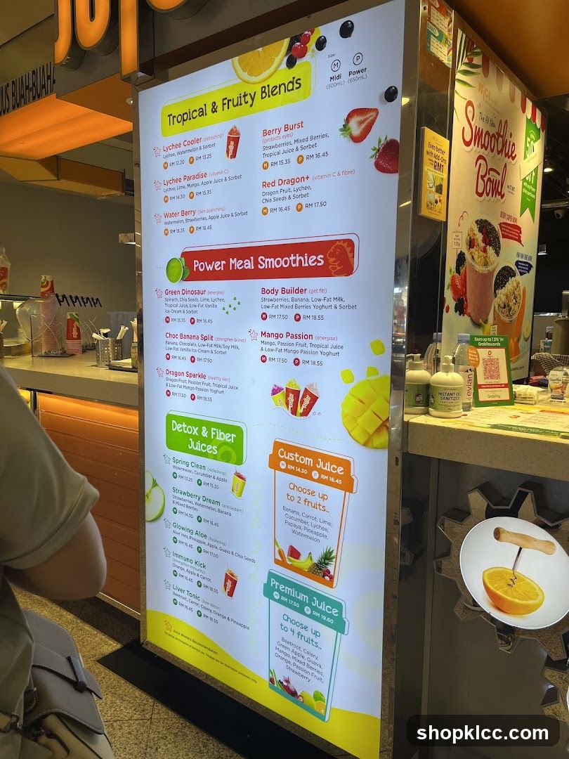Tropical & Fruity Blends, Power Meal Smoothies, Detox & Fiber Juices, Custom Juice, Premium Juice
