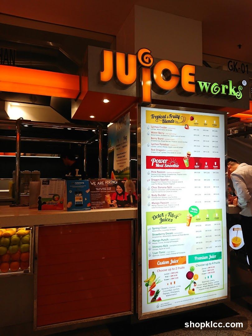Juice Works Menu