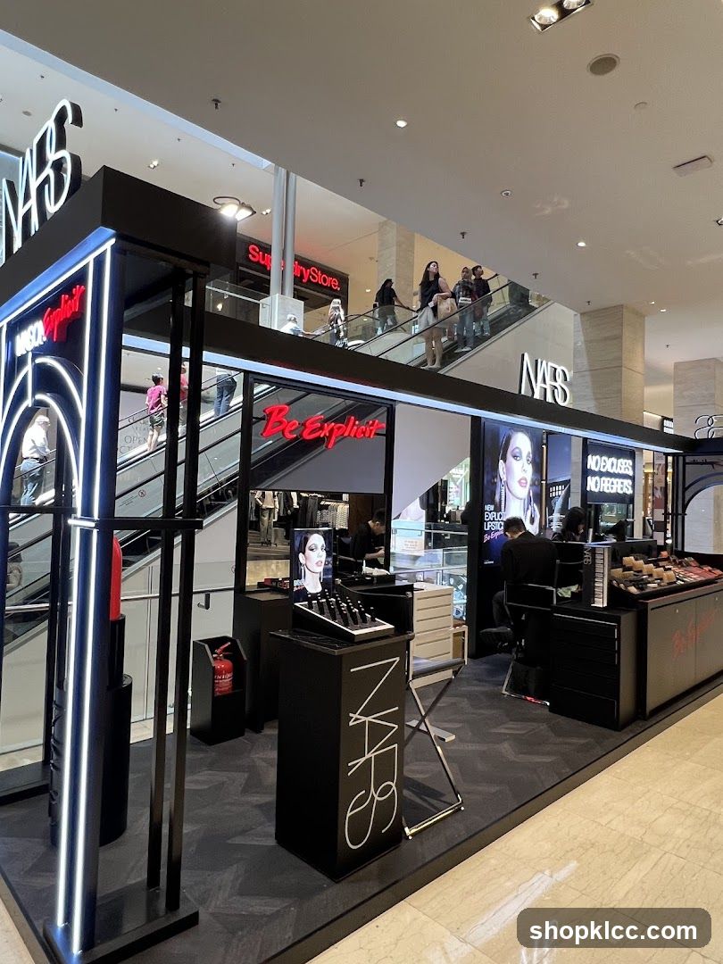 NARS Cosmetics Display in Mall