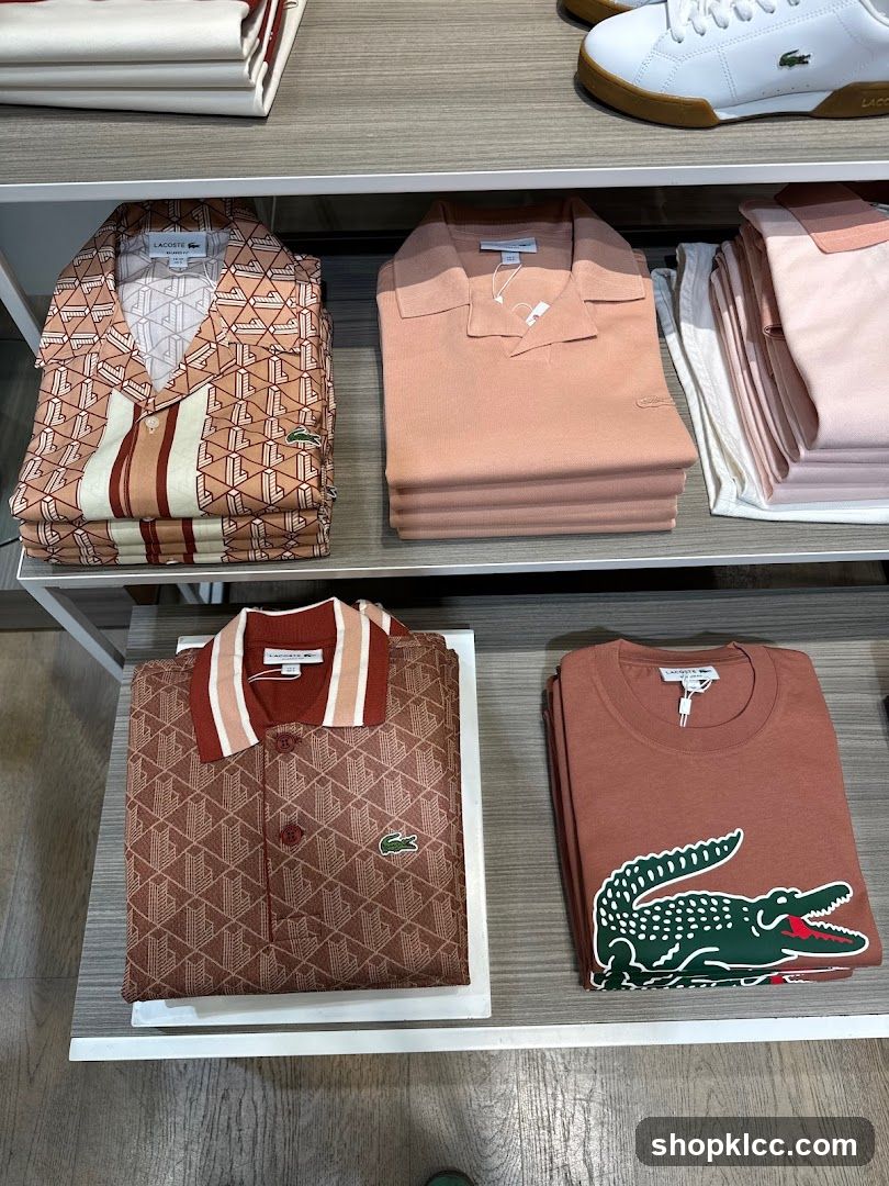 Lacoste Clothing Display
