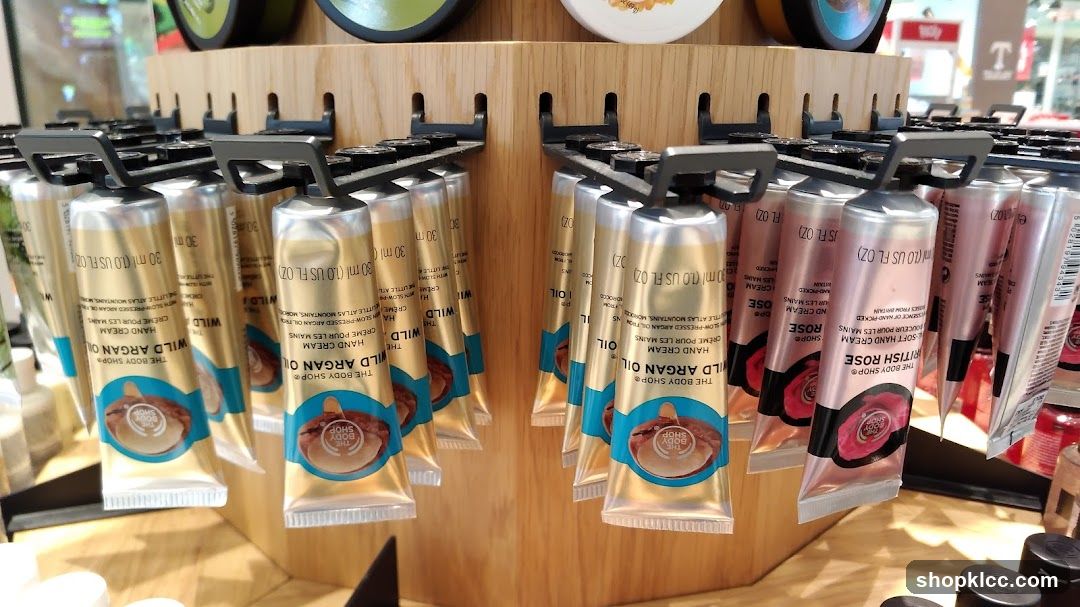 The Body Shop Hand Cream Display