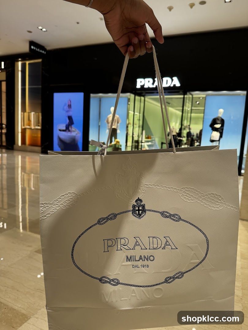 Prada Shopping Bag in Mall