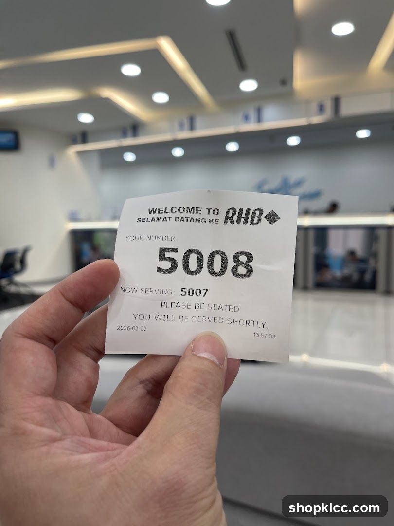RHB Bank Ticket
