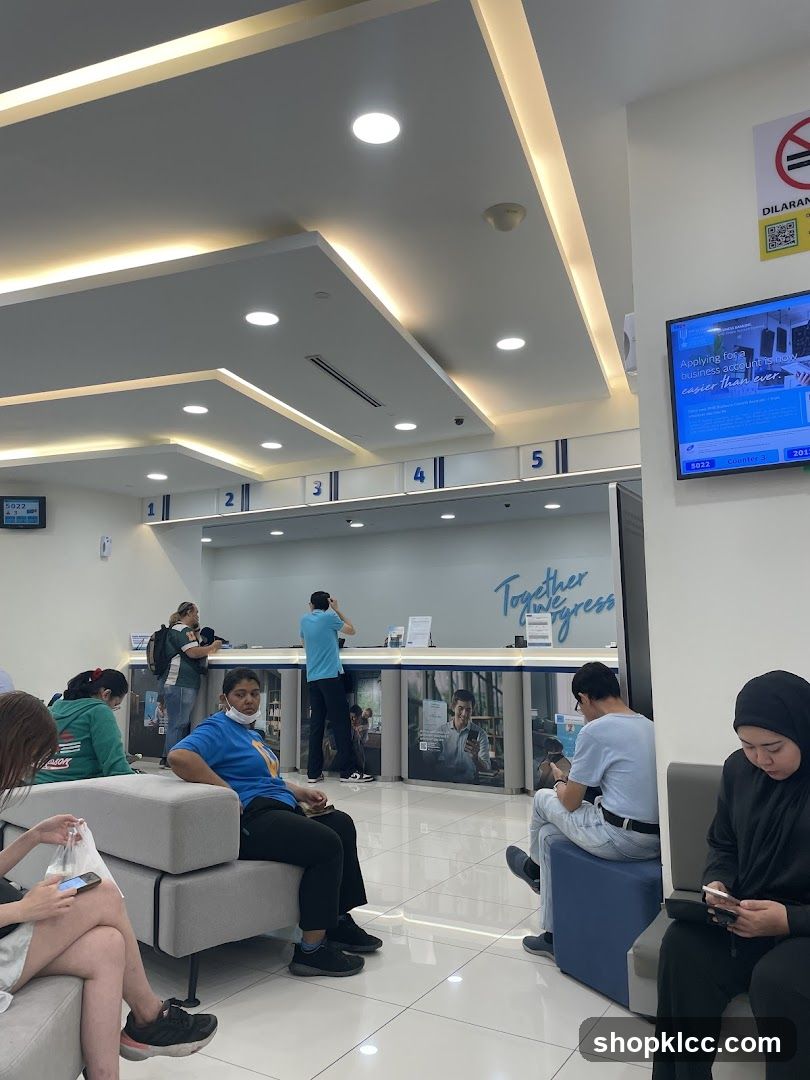 Bank Interior with Waiting Area