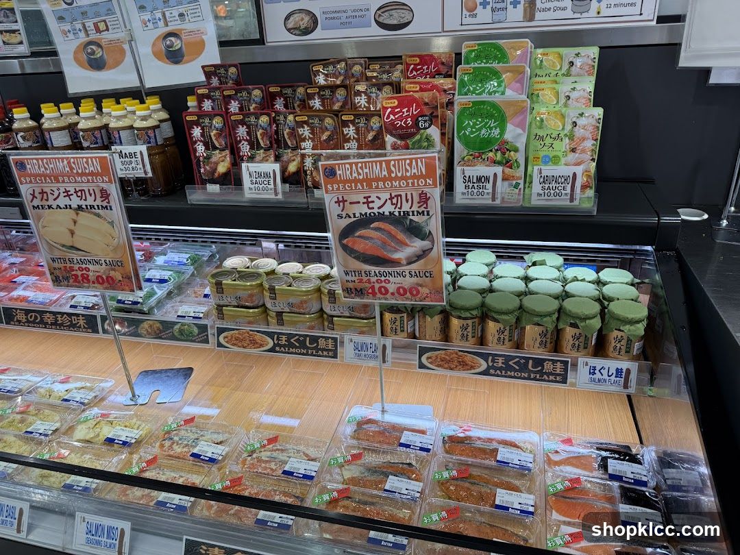 Seafood and Condiments Display