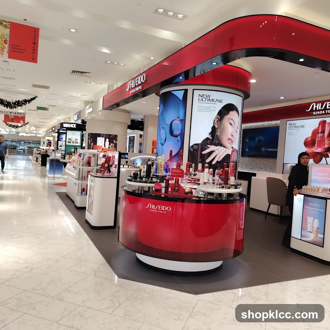 Shiseido Cosmetics Display