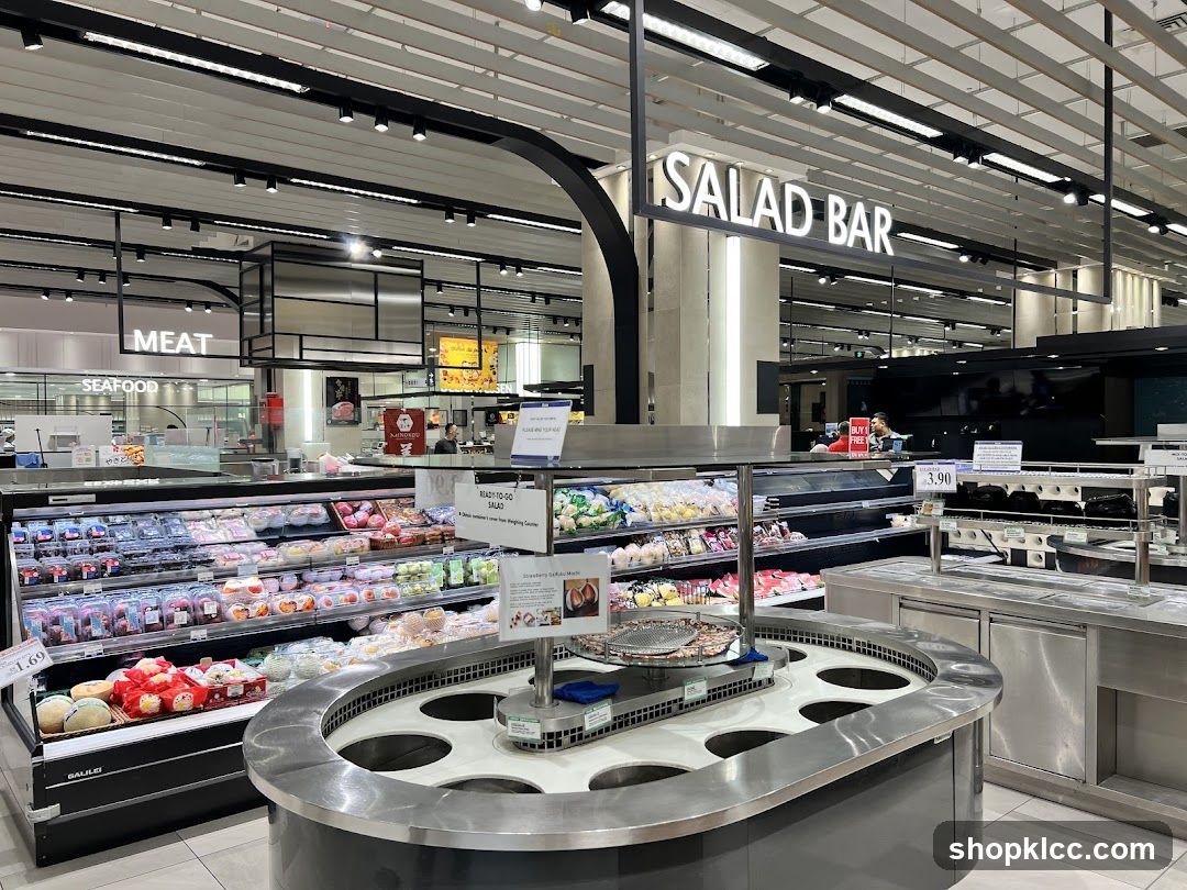 Salad Bar and Meat Section