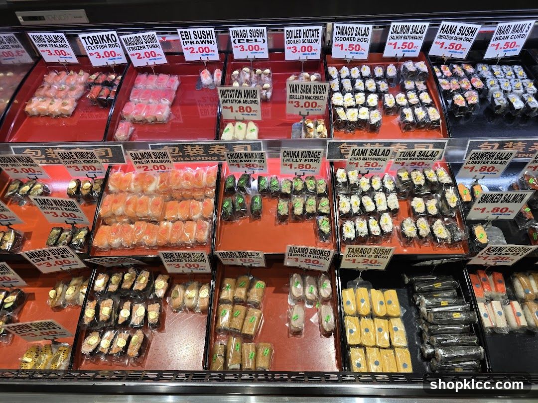 Assortment of Sushi and Salads