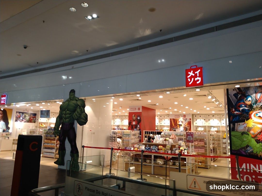 MINISO Storefront with Marvel Characters