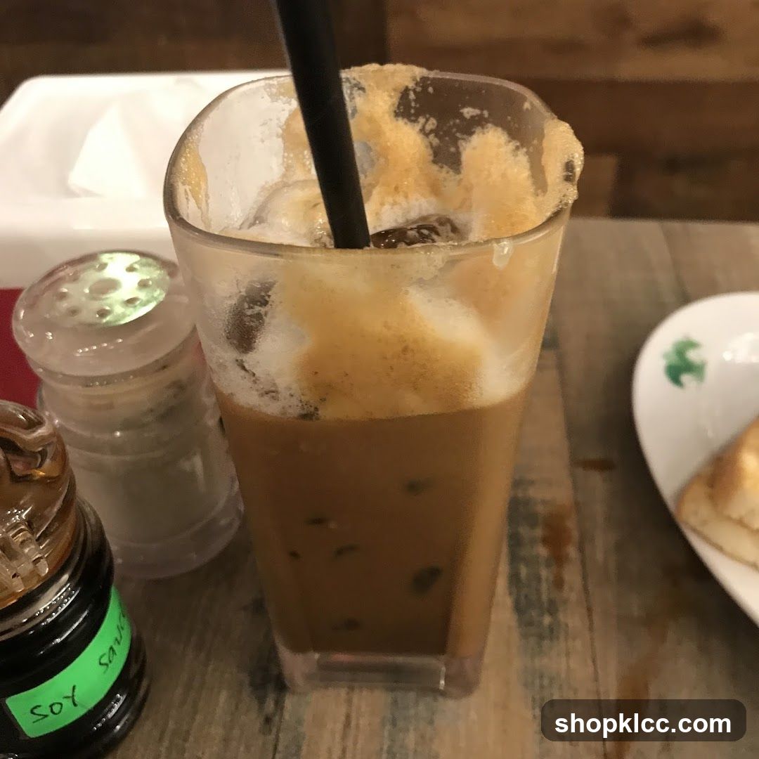 Iced Coffee with Condiments