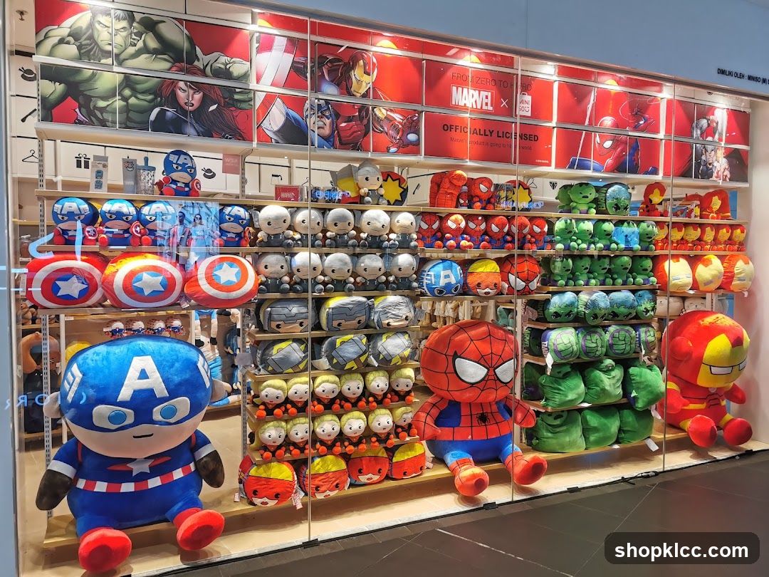 Marvel Merchandise Display