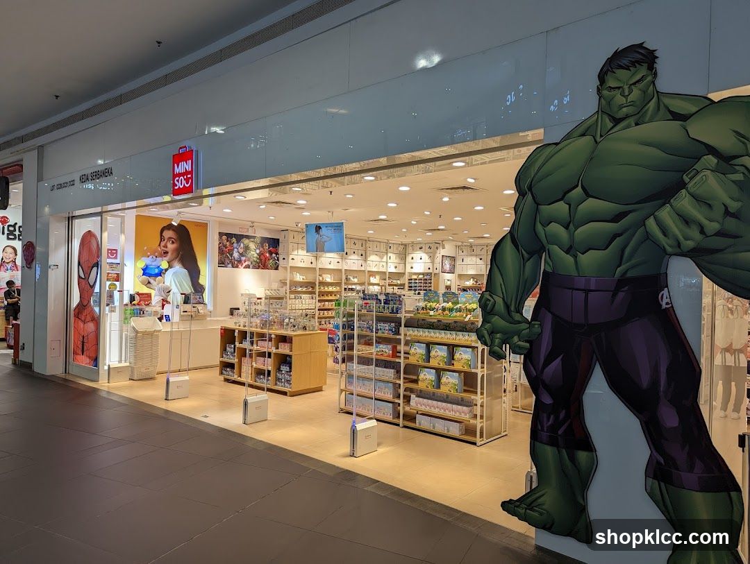 Miniso Storefront with Marvel Characters