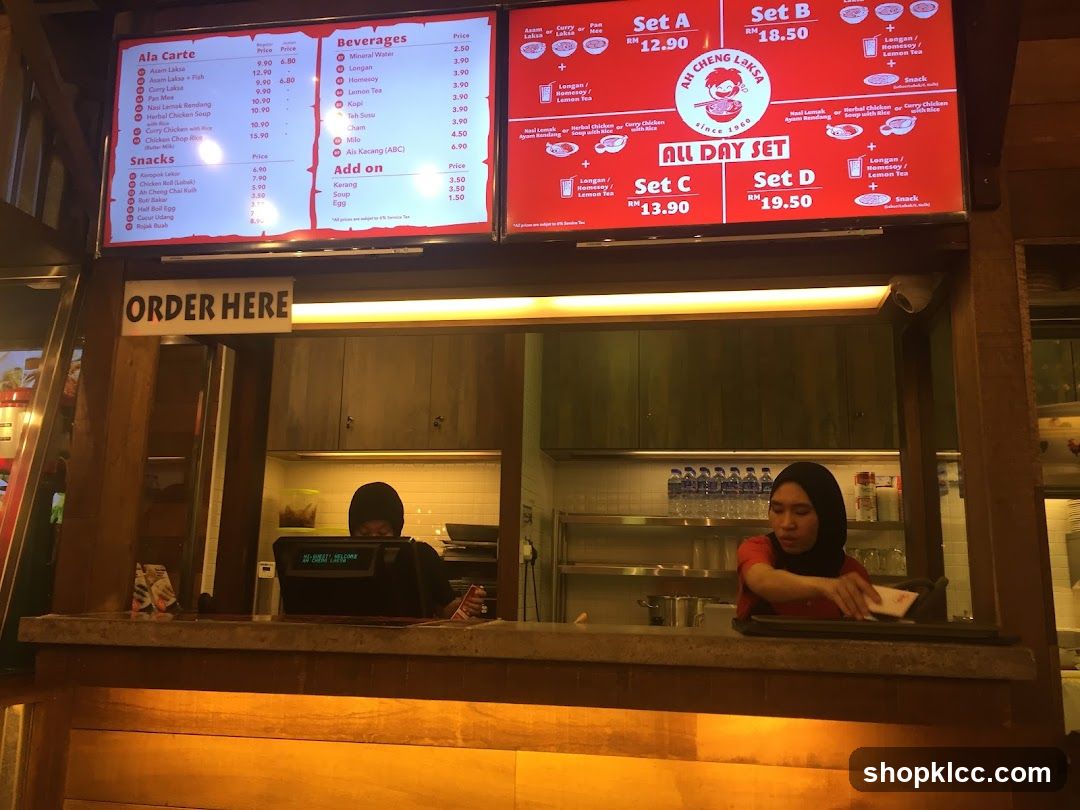 Ah Cheng Laksa Menu