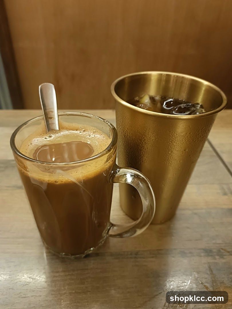Coffee and Iced Drink