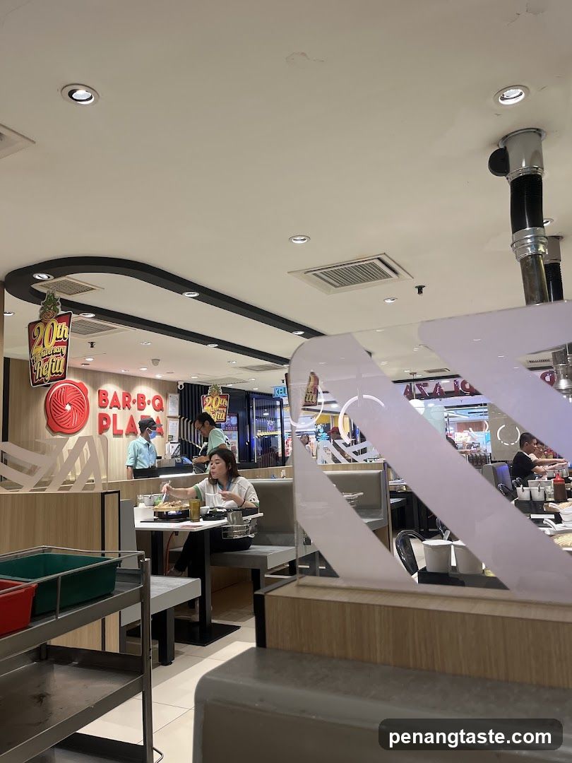 Interior of a Bar-B-Q restaurant