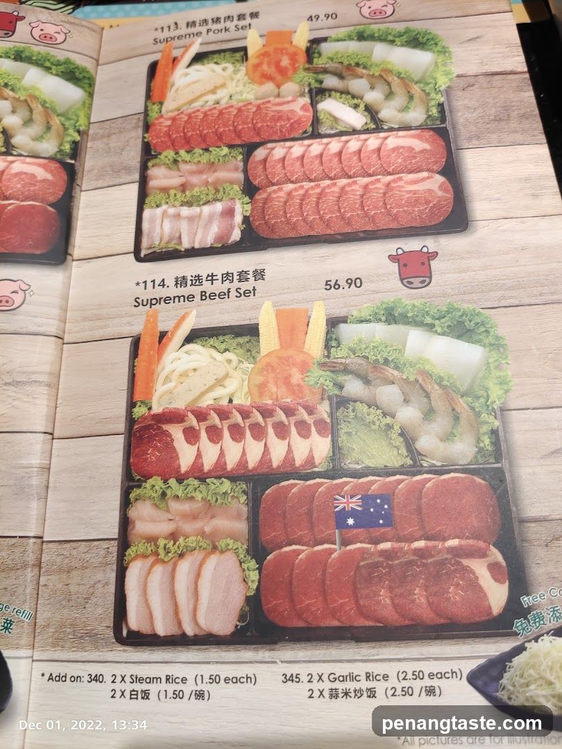 Supreme Pork Set & Supreme Beef Set