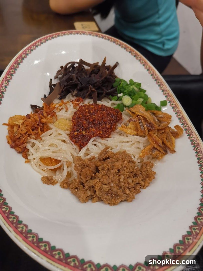 Noodle Dish with Toppings