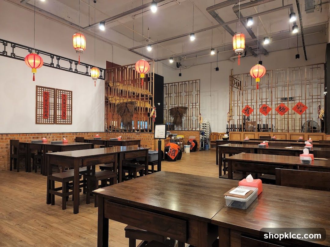 Restaurant Interior with Chinese Decorations