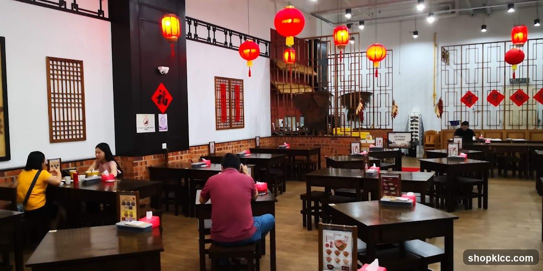 Restaurant Interior with Chinese Decorations