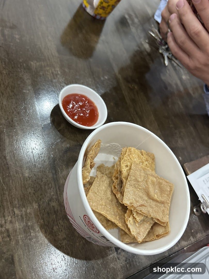 Fried Tofu Skin with Ketchup