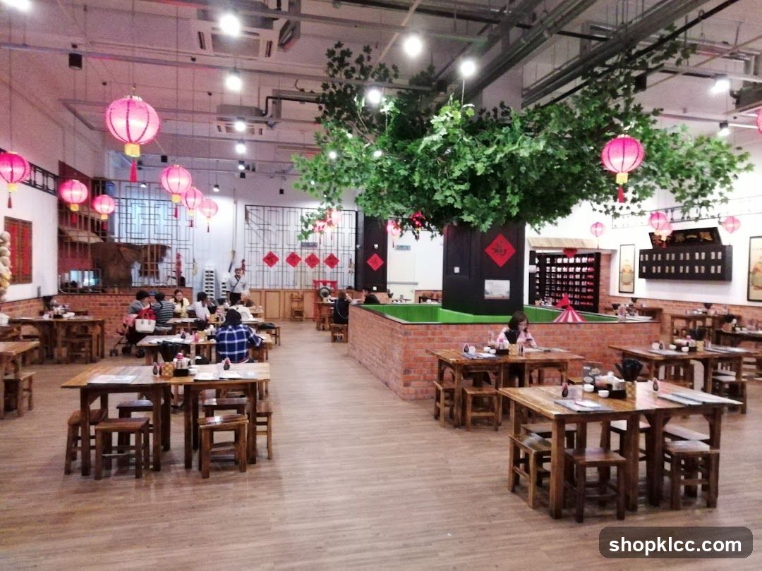 Restaurant Interior with Chinese Decorations