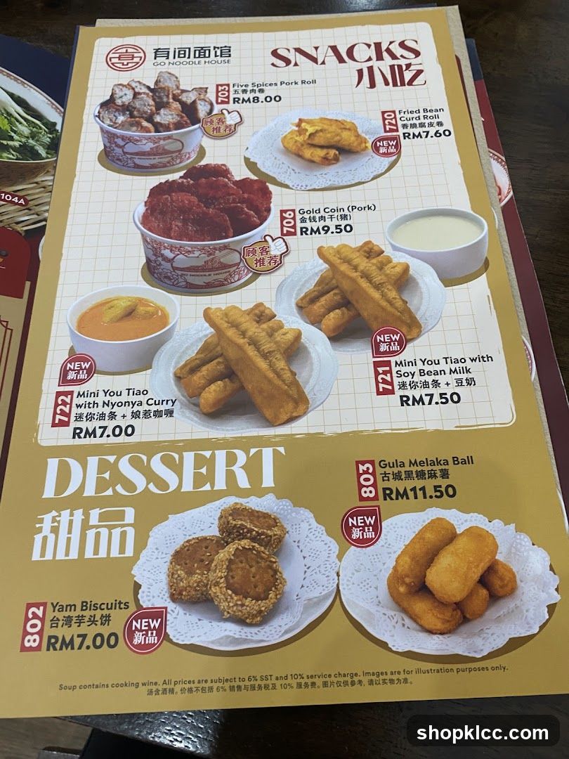 GO NOODLE HOUSE SNACKS & DESSERT