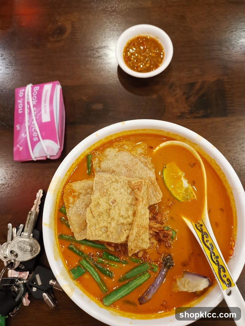 Curry Laksa with Condiments