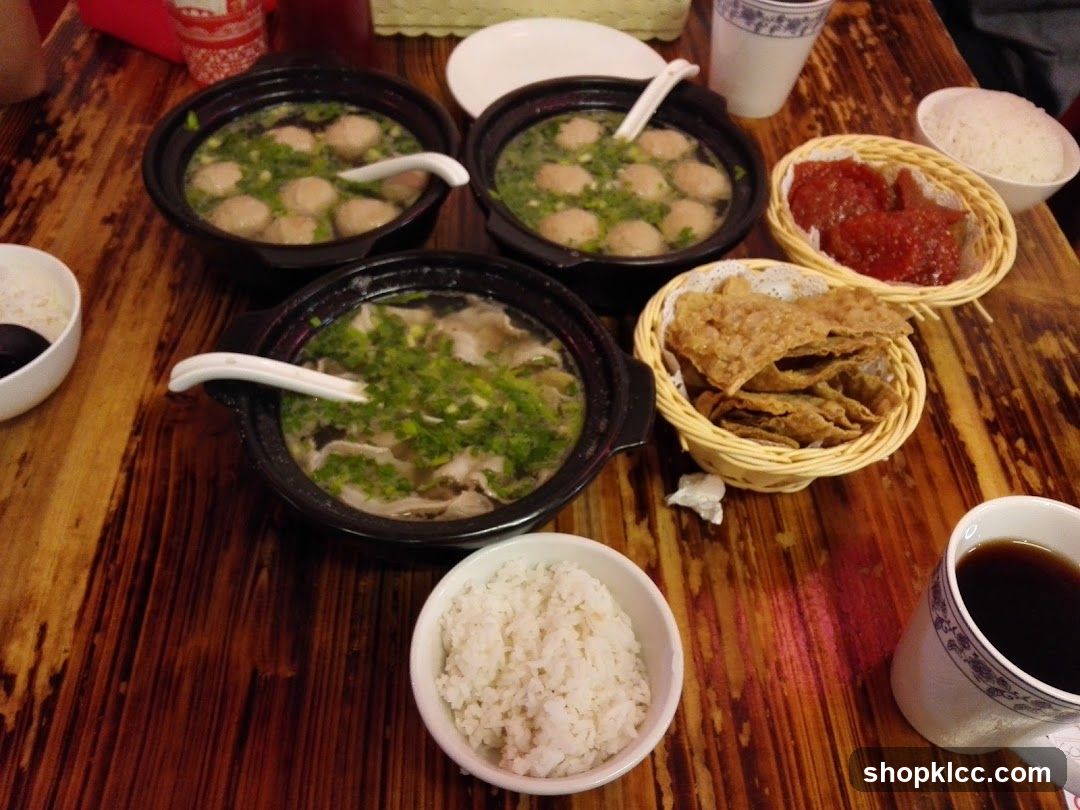 Table with food and drinks
