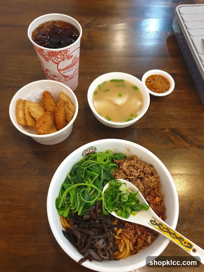 Noodle Dish with Sides