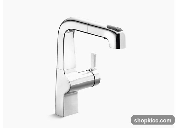 Chromed Kitchen Faucet