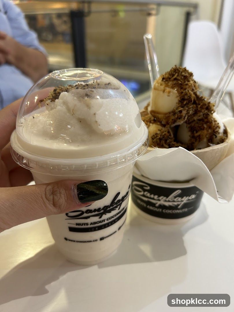 Coconut Dessert and Drink