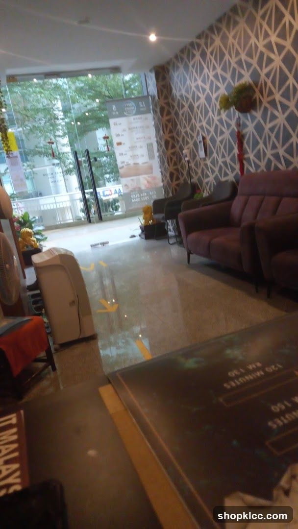 Interior Lobby with Menu Board